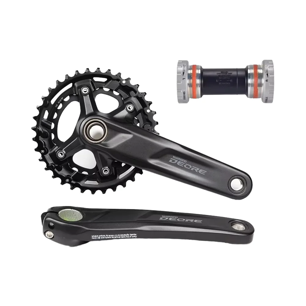 SHIMANO DEORE FC M4100/5100/6100/7100/8100 Bicycle Bike Crankset M5100 2x10-Speed 26-36T 170MM 175MM DEORE Crankset Parts