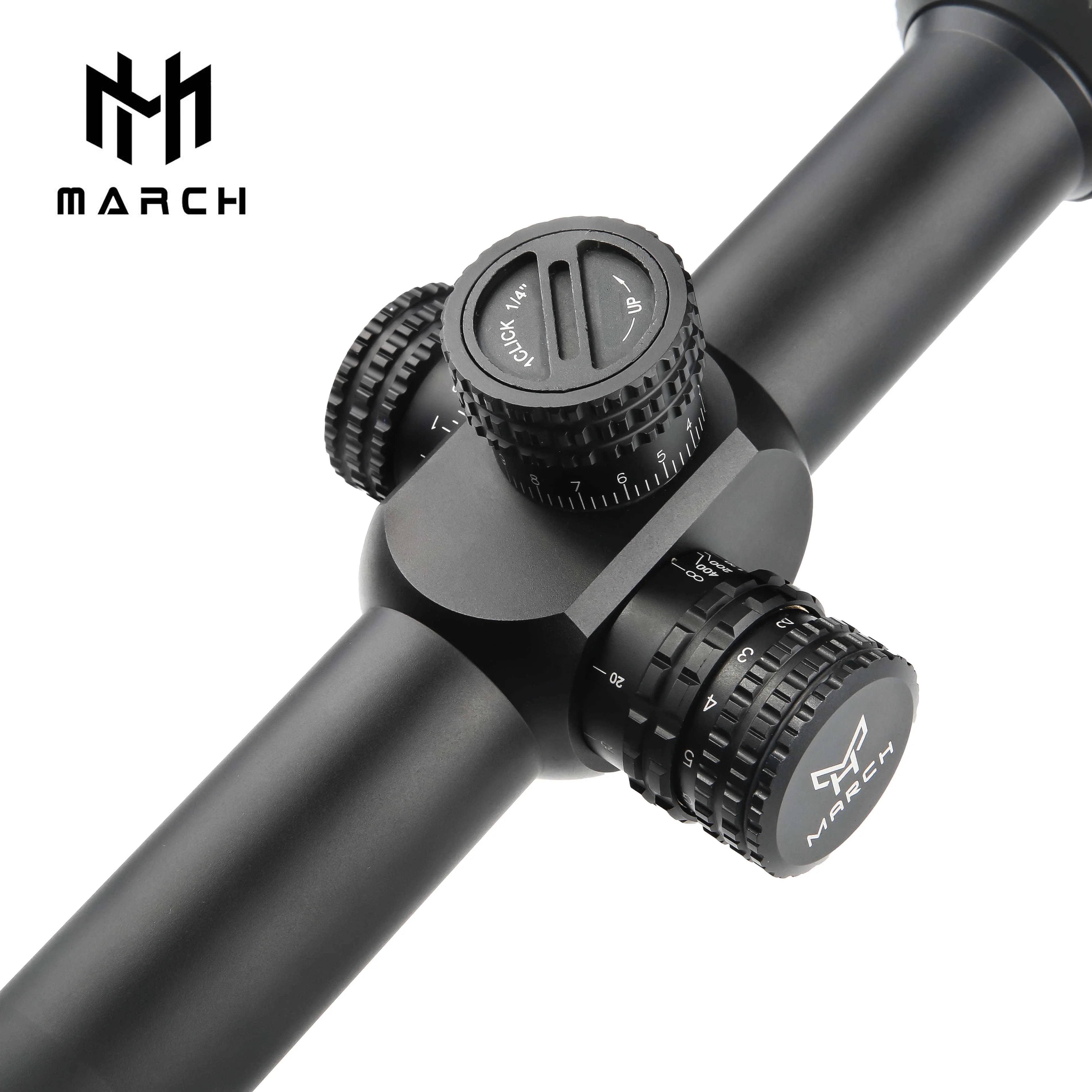 MARCH SK 5-25X50 FFP IR Illumination Hunting Scope Affordable FFP Scope Etched Glass Reticle Big Angle Scopes & Accessories
