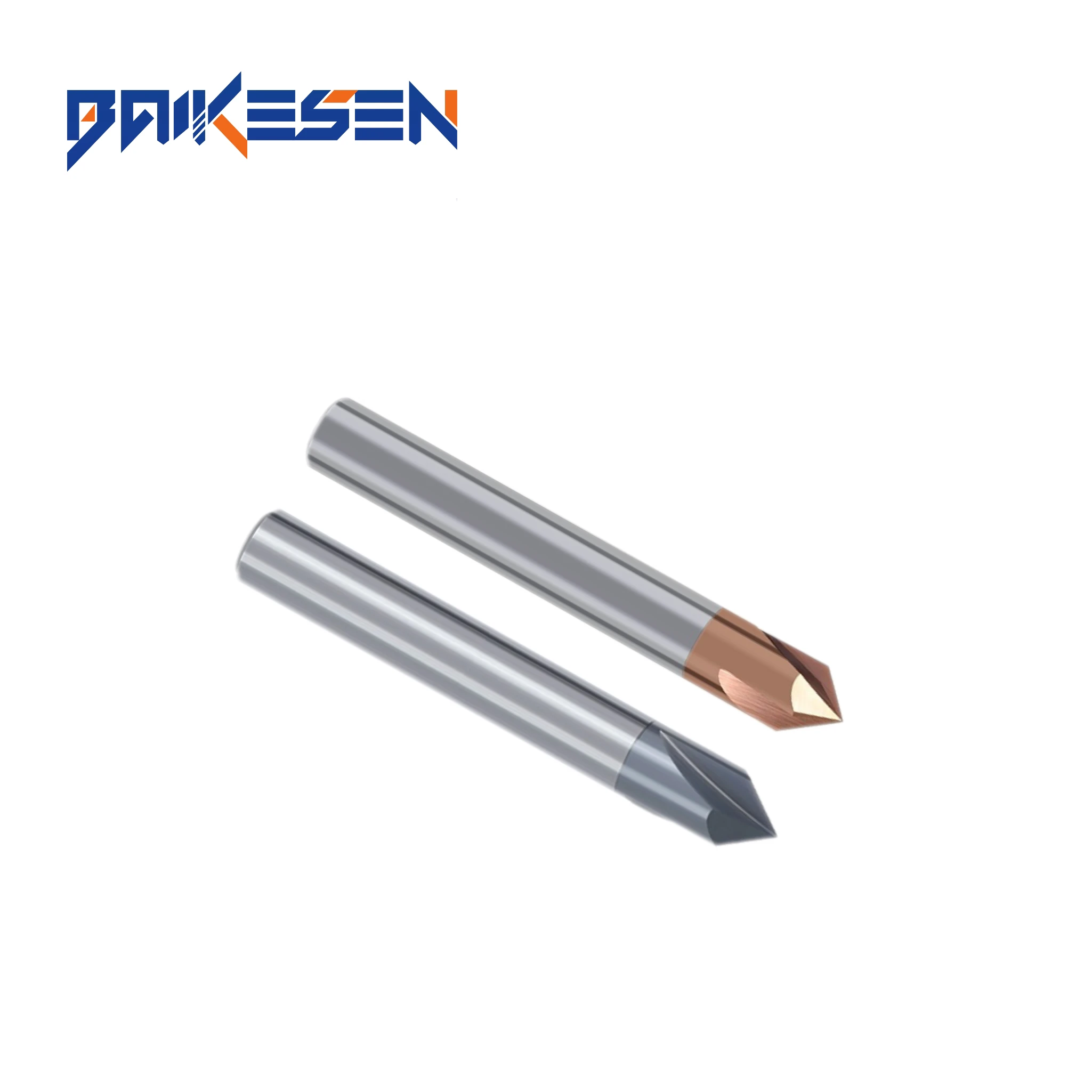 BKS Integral Carbide Milling Cutter 4 flute, 2 flute 60degree, 90degree, 120degree chamfering milling cutter fixed point drills