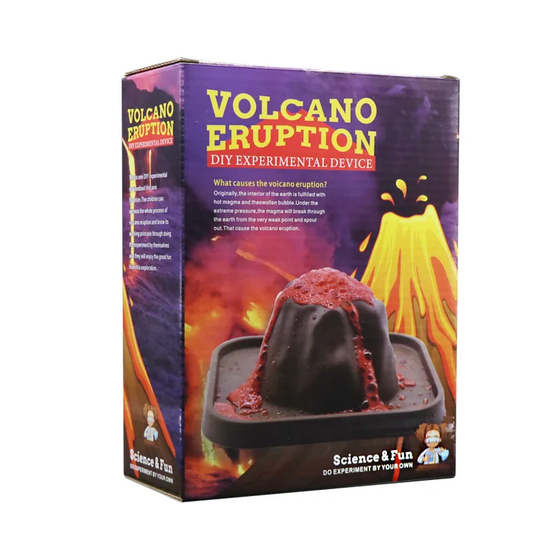Custom Chemical Learning Set Mini Volcano Eruption Science Kit Diy Chemistry Experiment Toys for School