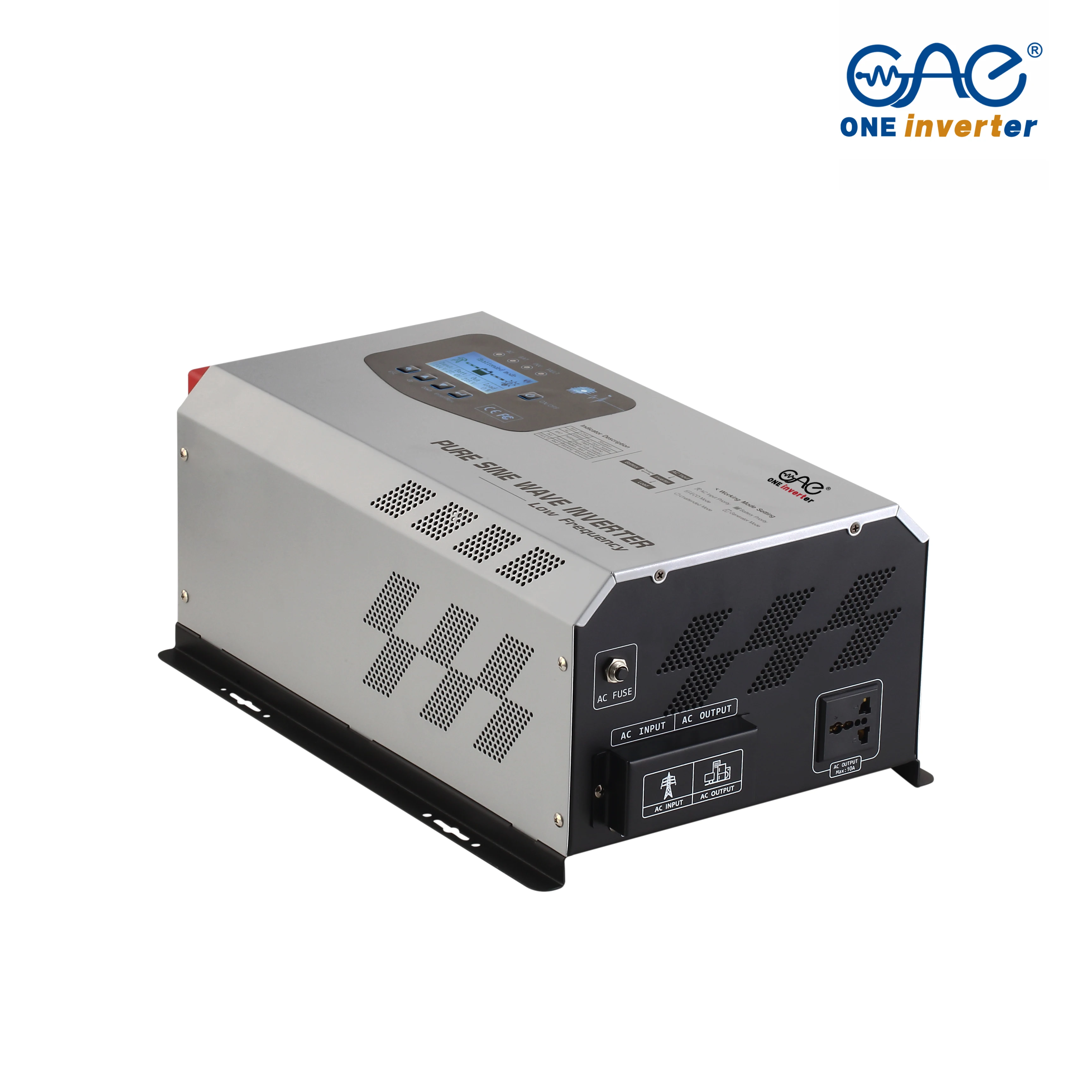 LCD LED Display 6KWatt 8KVA Pure Sine Wave Low Frequency Inverter single -phase Off-grid Solar System Solar Inverters