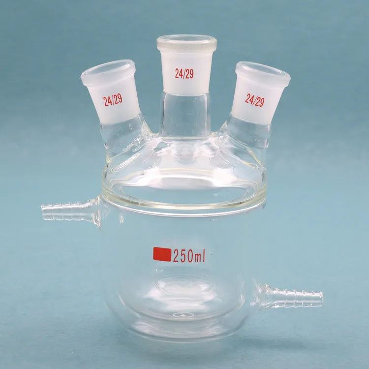 Factory Supply Attractive Price 50 to 2000 ml glass Double-layer Jacketed reactor