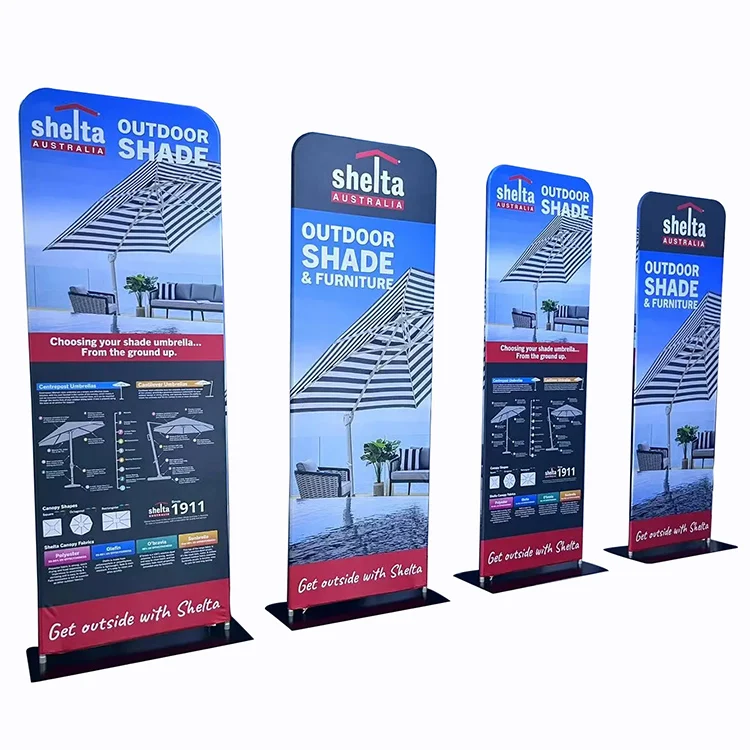 Easy carrying portable Advertising Banner Stand Tension Fabric Backdrop 3ftx6ft Fabric Tube Display