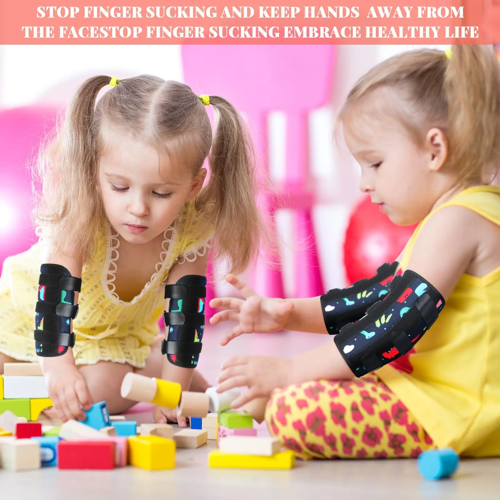 Treatment Dinosaur Finger Sucking Deterrent Guard Prevention Anti Nose Picking Pediatric Elbow Immobilizer  Thumb Sucking Stop