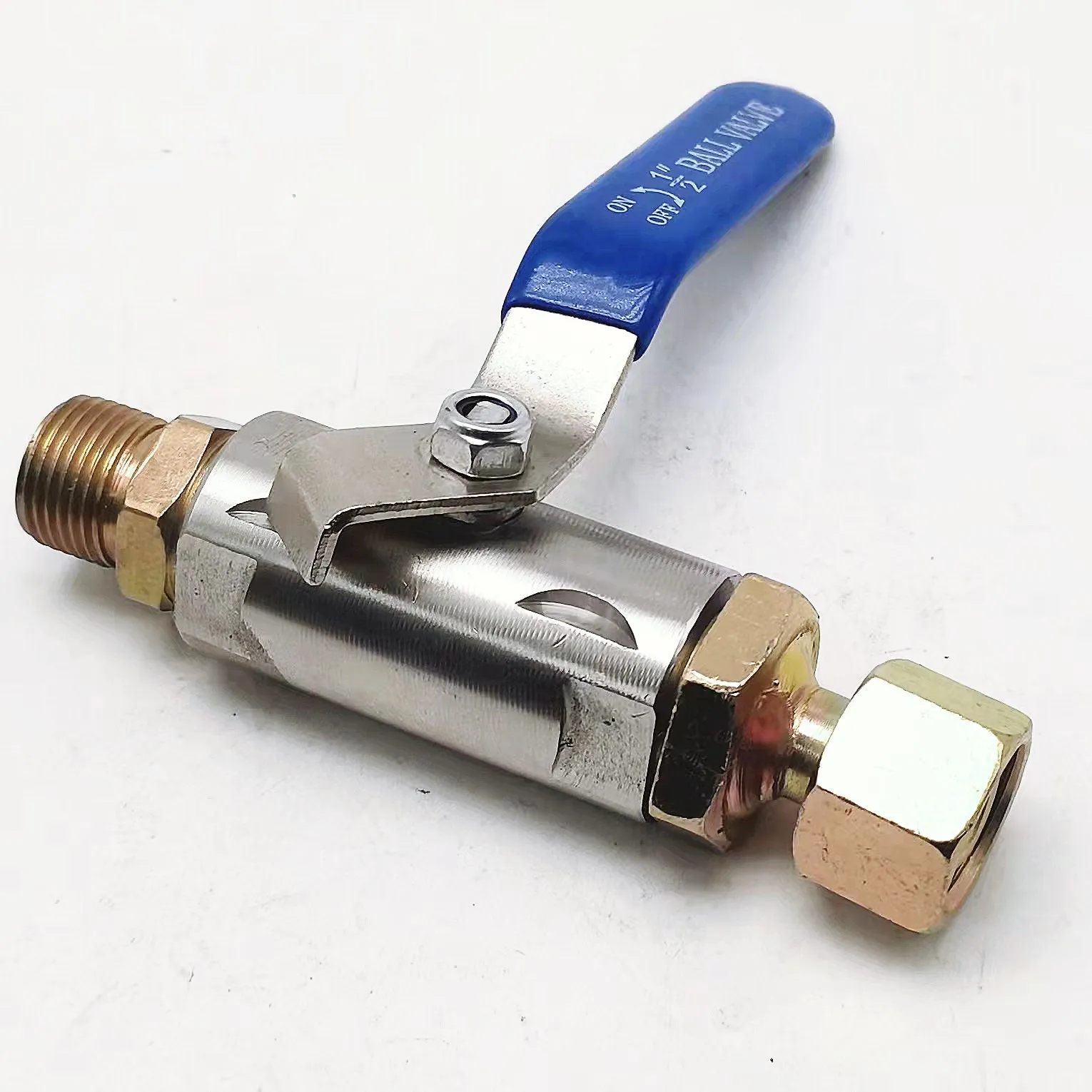 Compression ball  high pressure 6000 with handle 1/2 gas double ring NPT internal thread ball valve