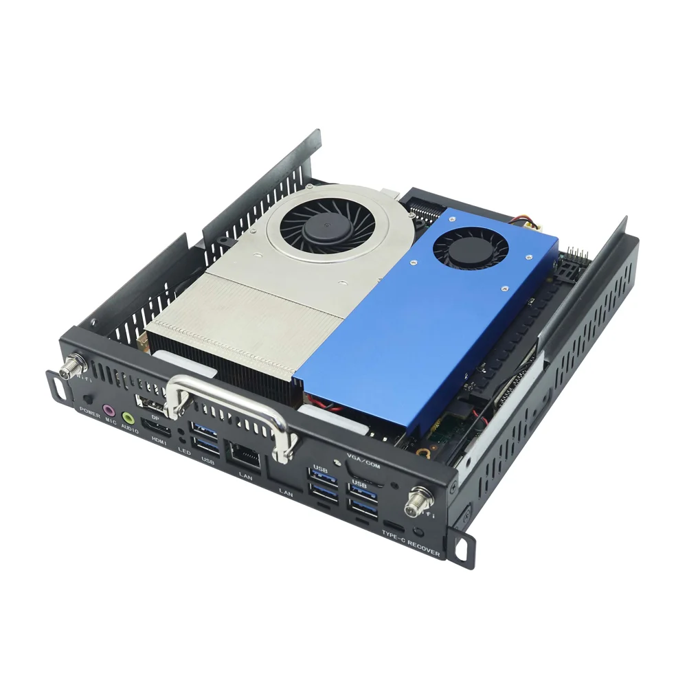 Мини-ПК win10 linux сенсорный экран промышленный ПК мини-ПК 2xrj45 промышленный wifi H510 I3 10100