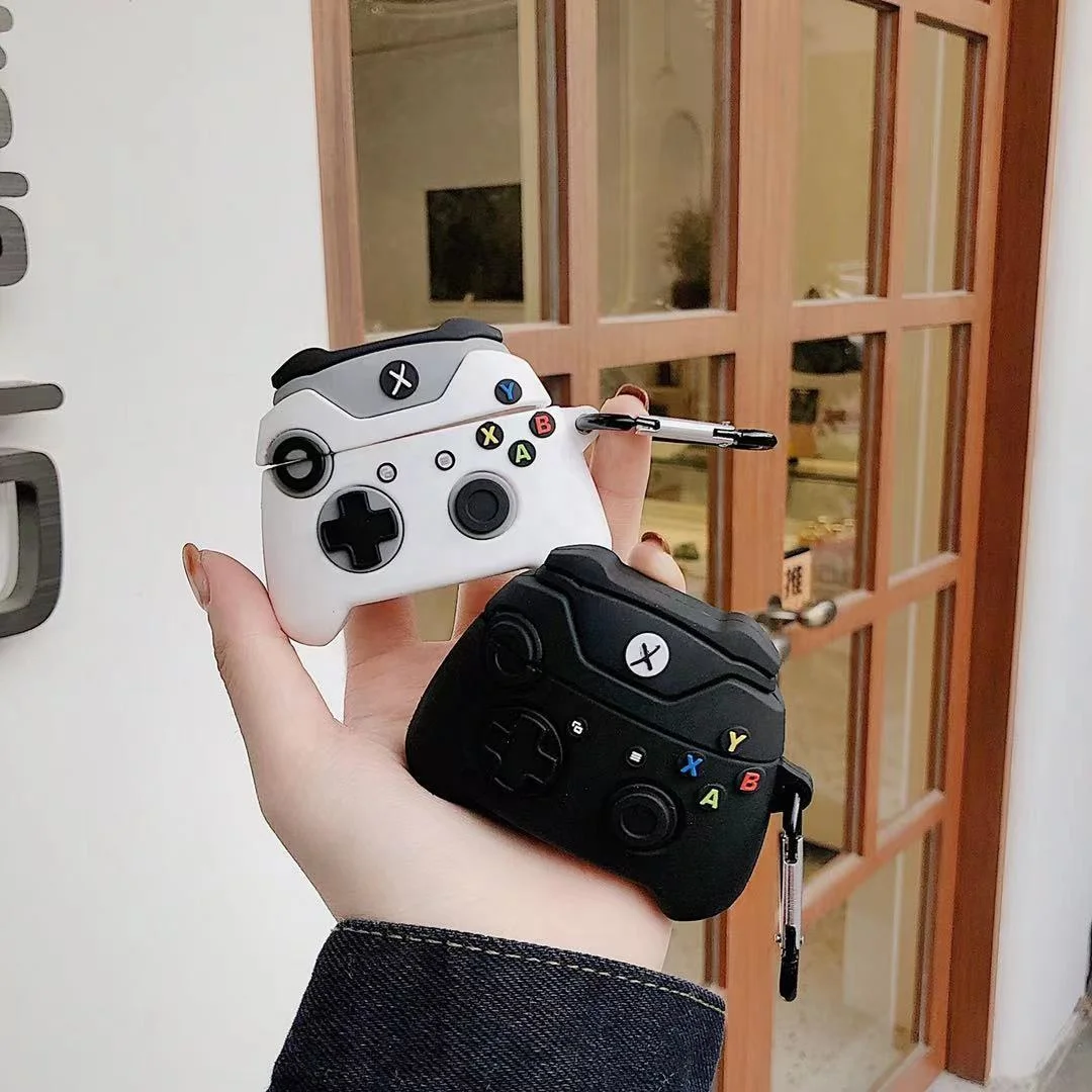 2021 мультфильм 3D видео игровой контроллер гарнитура силиконовый чехол для Airpods Pro 3 геймпад
