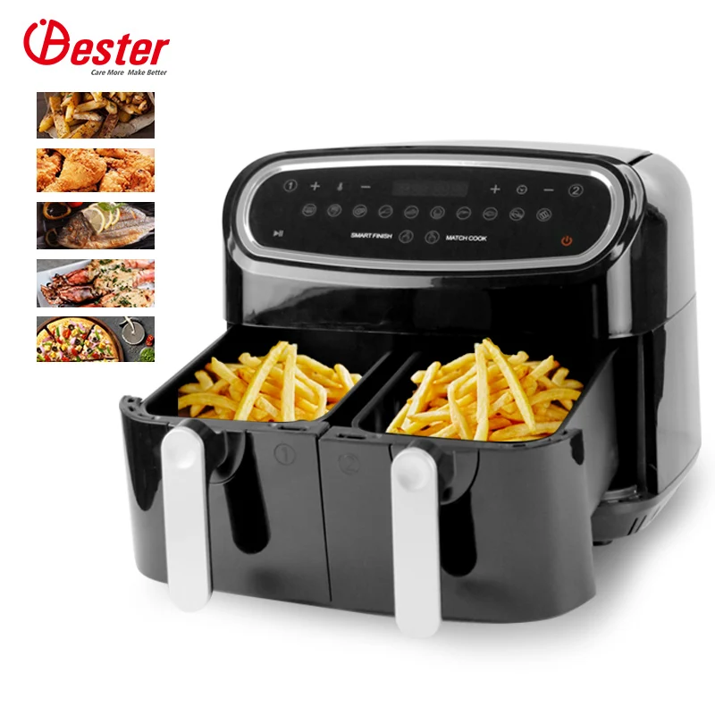 2-basket electric air fryer double tank electric fryer 9L kitchen appliances toaster electric air fryer