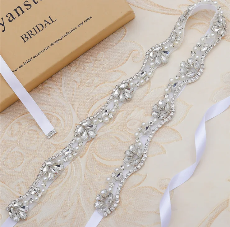 
Stunning Brides Wholesale Noble Rhinestone Bridal Sash Wedding Belt For Women Dress 