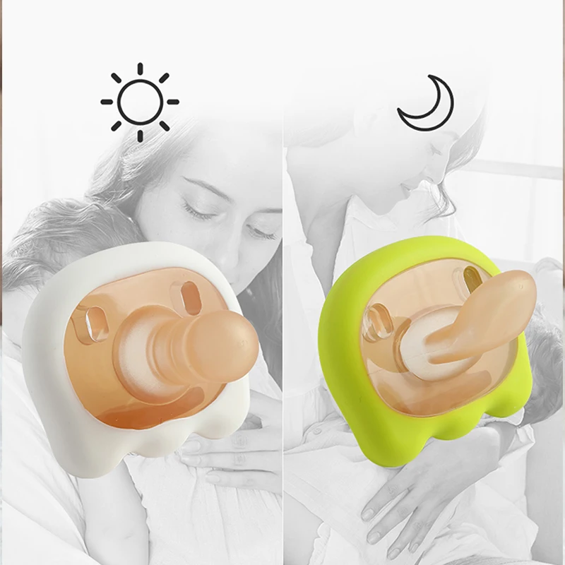 BBET Baby Feeding Nursing Products Hot Selling 2023 2024 Round Head Flat Head Silicone Soothing Pacifier Set for Newborns Babies
