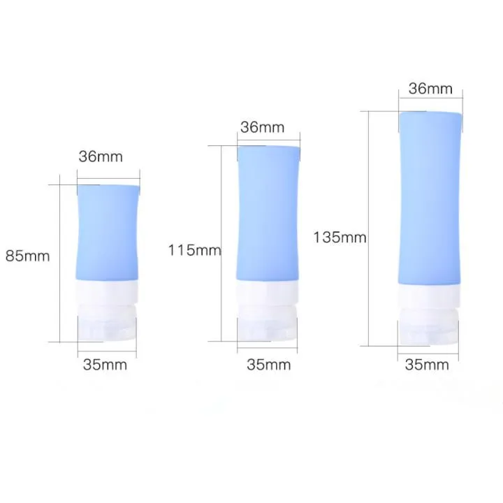 Leakproof Squeeze Silicone Refillable Travel Bottle