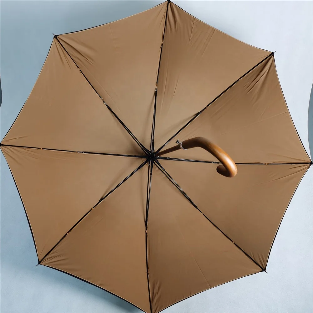 
Wholesale customized promotion advertisement printing Logo Golf double layer windproof, rainproof Straight bone double umbrella 