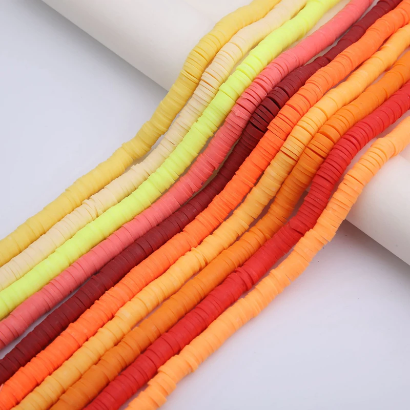 Wholesale 5mm 6mm Boho Polymer Clay Spacer Beads For DIY Jewelry Making Necklace Bracelet Nail Art Accessories
