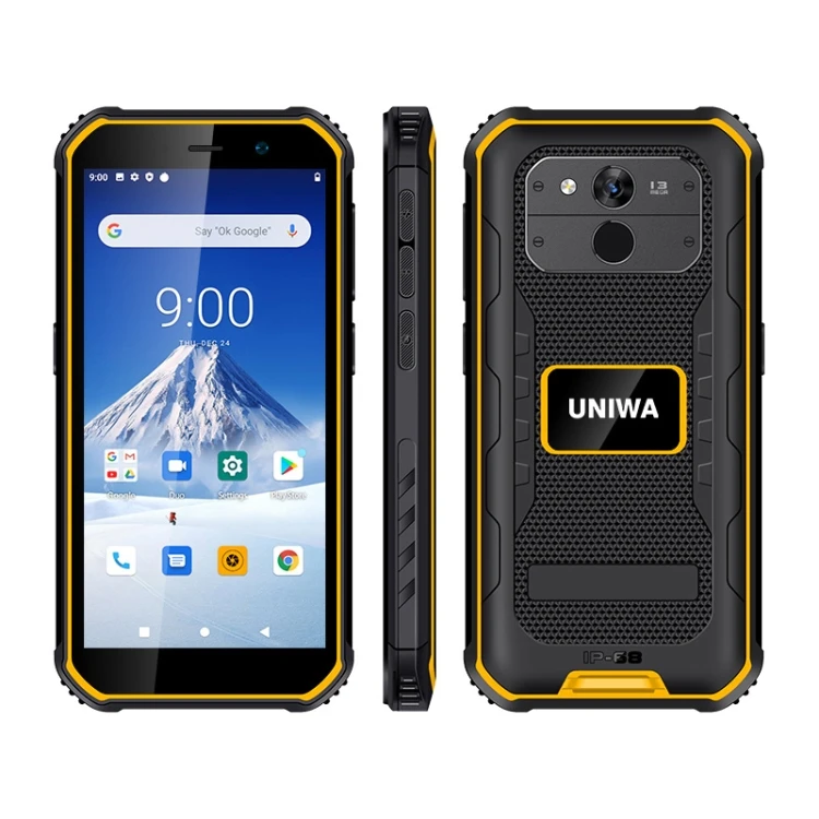 New 5.5 inch Android 10.0  UNIWA F963 Rugged Phone 3GB+32GB Quad Core up to 1.25GHz Mobile Phone