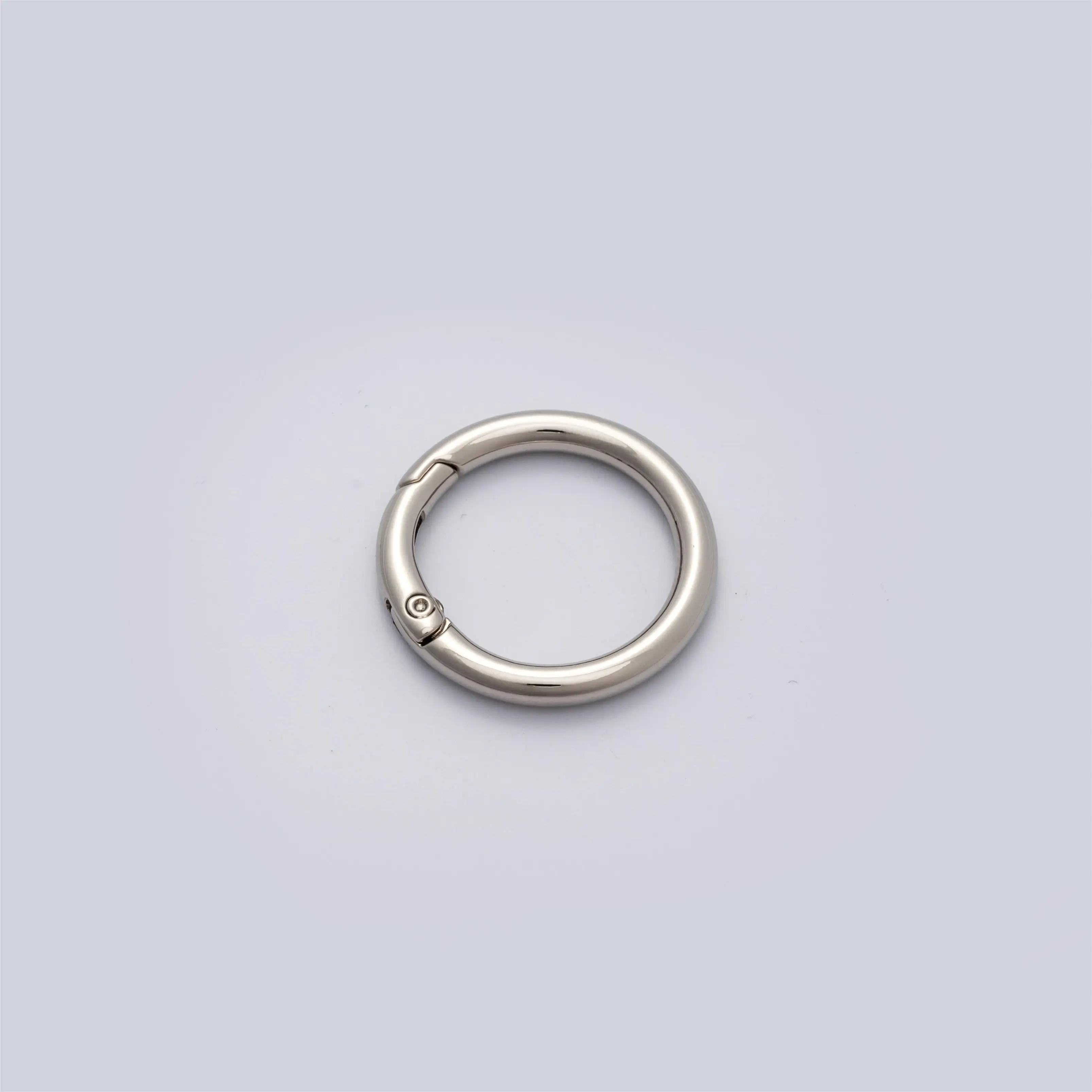 Top quality 2.5cm metal buckle spring gate o ring for women handbag hardware metal o-ring bag decoration accessories zinc alloy