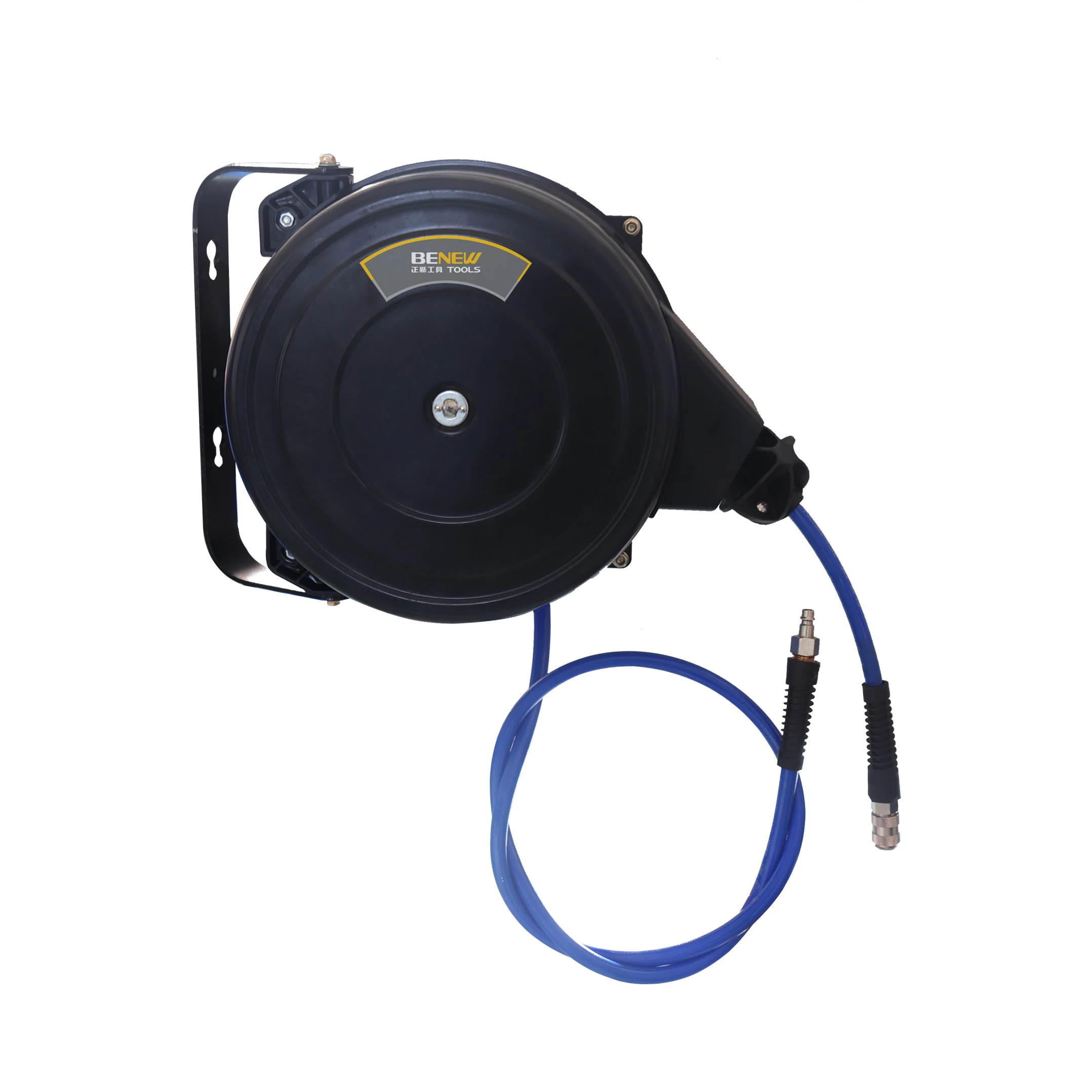 ZQ180-TW  18M Wall Mounted Retractable Steel Housing Air Hose Reel For Industrial Use