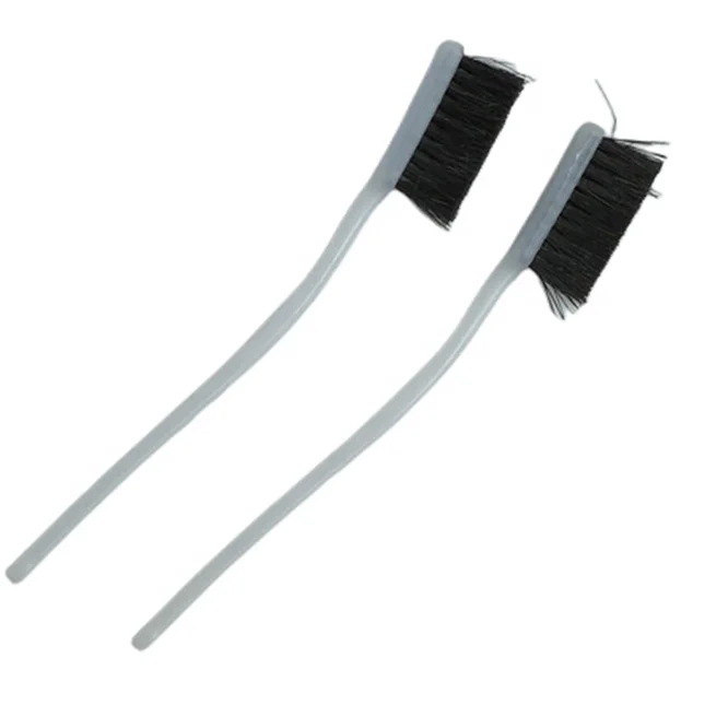 Белая пластиковая ручка, черная нейлоновая щетина, клеевые щетки для фабрики обуви и нейлоновая проволока, чистящая зубная щетка, паста, щетка