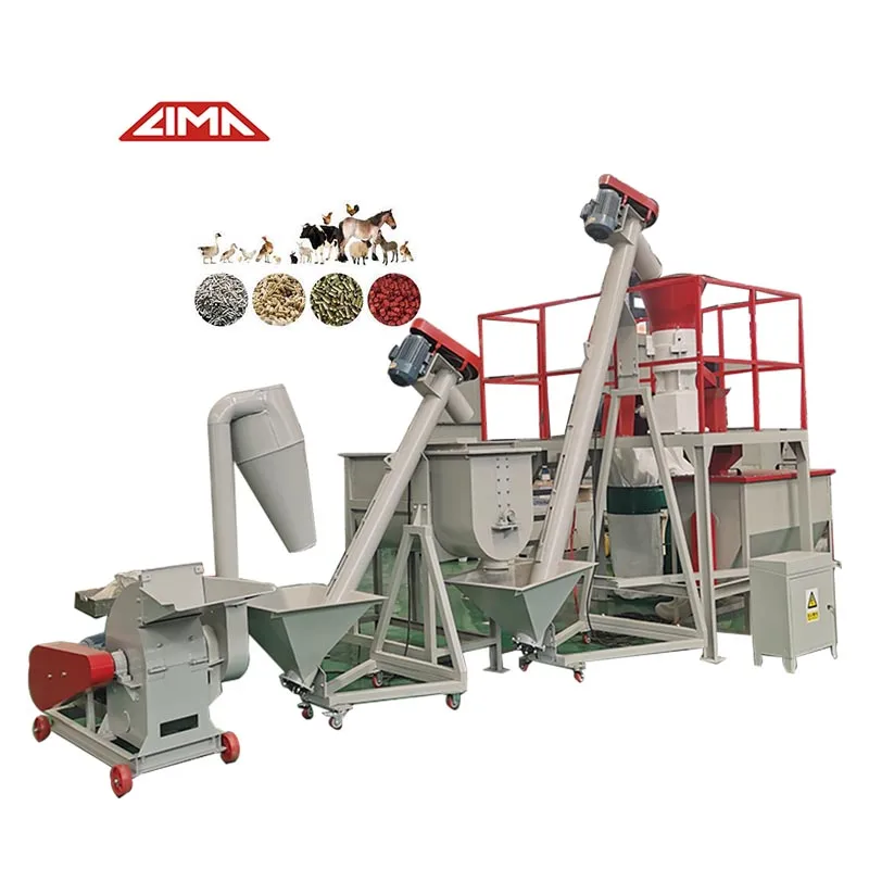 LIMA 55kw Complete Animal Feed Premix Plant Chicken/Pig/Fish Feed Mill Automatic Germany Poultry Feed Production Line Machine