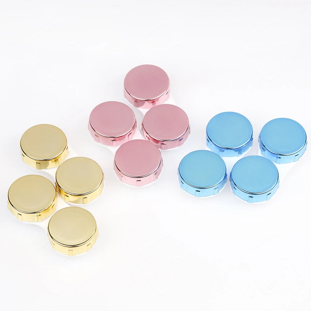 contact lenses case Accessories for contact lenses contact lens cleaner eye lenses solution estuche lentes de contacto