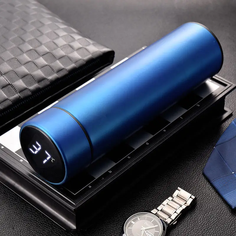 Insulated Double Walled  Water Bottle Smart LED Temperature Display 500ml 304 Stainless Steel Vacuum Flask