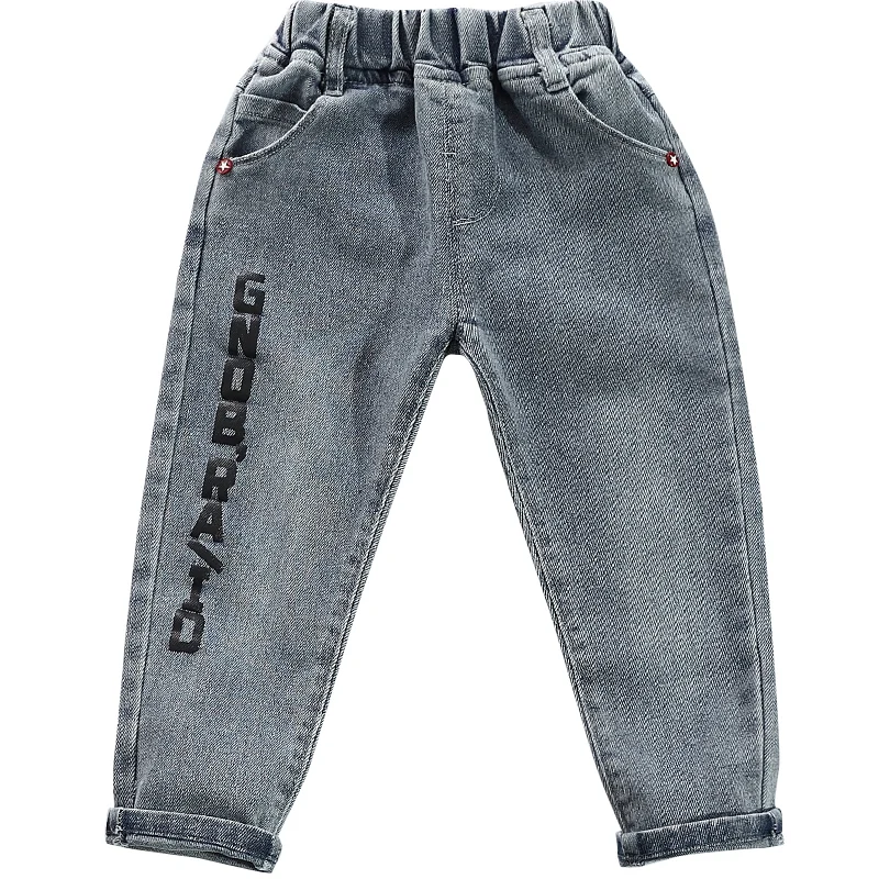
Wholesale New Style High Quality Kids Jeans Denim Elastic Waist Boys Jeans 
