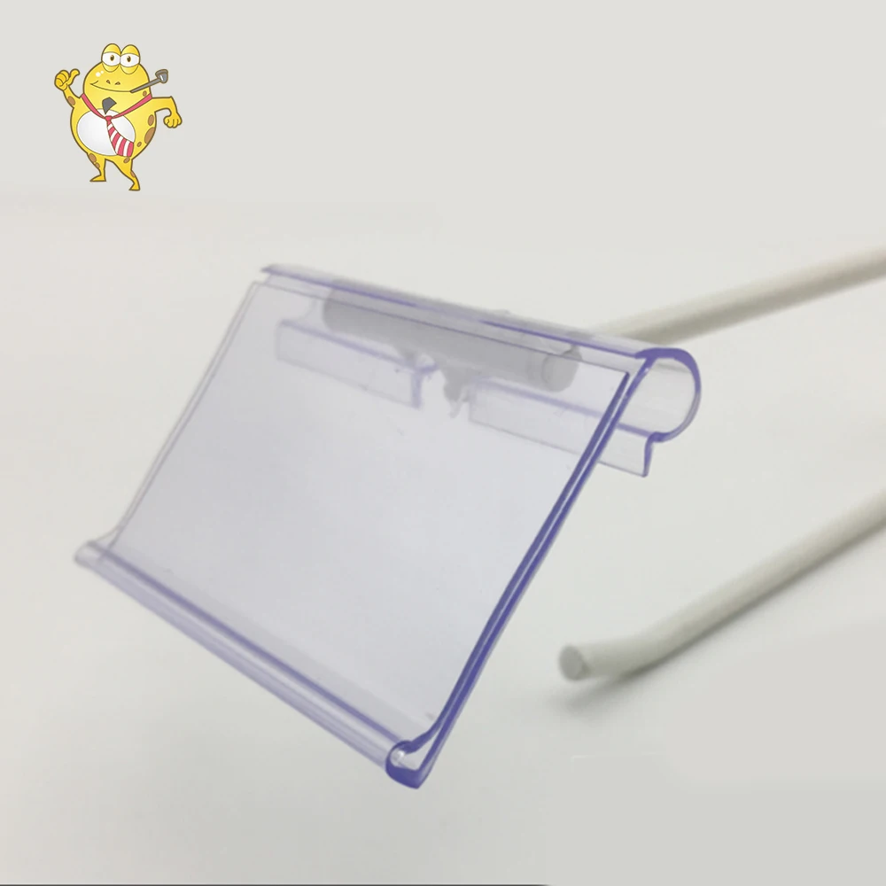 LAOHAMA Factory Direct Sales Plastic Clip-on Data Strip Shelf Price Holders for Store Shelf