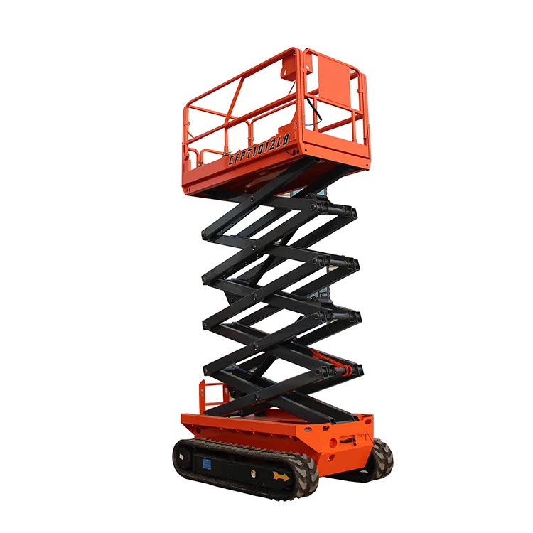 China Electric Mobile 6M 8M 10M Crawler Self Propelled Scissor Lift Platform