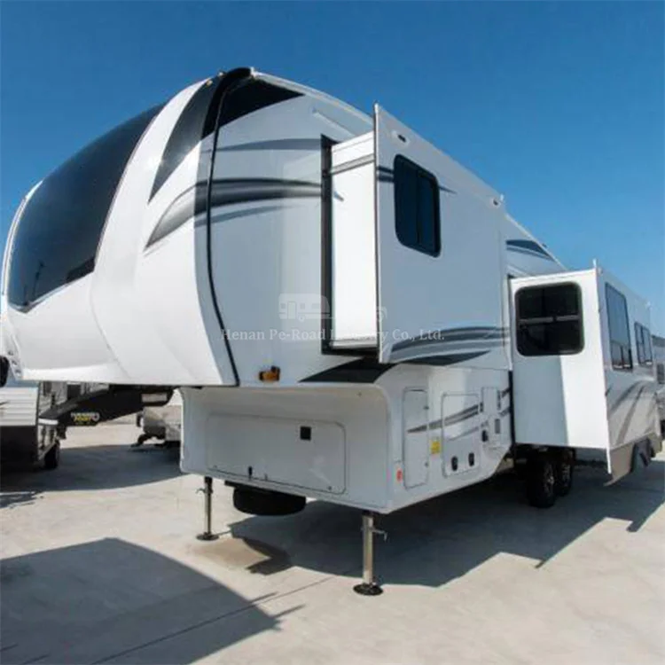Large Size Luxury And High Quality 6-10 Person Mobile Motorhome Travel Trailer Camper Caravan 5Th Wheel Rv
