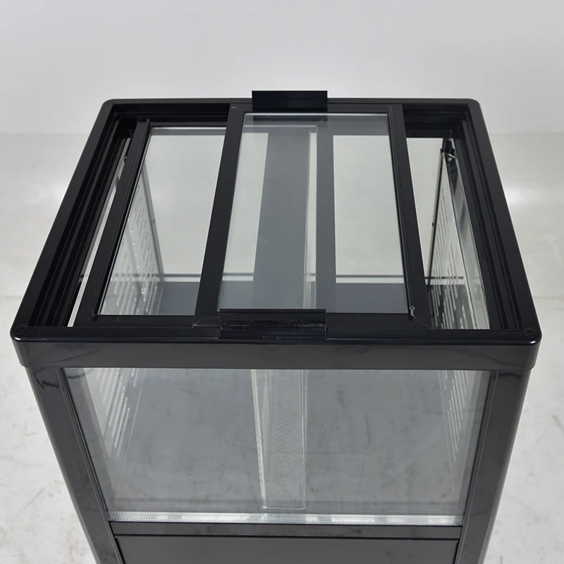 98L 4-Side-Glass Beverage Cooler Showcase