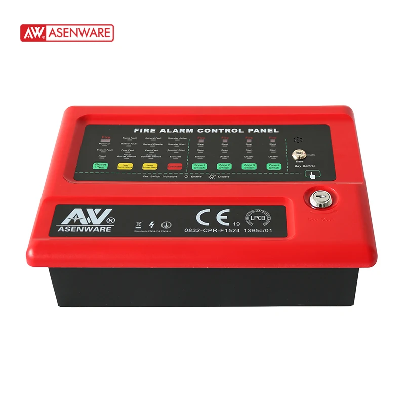 2 Zone Conventional Fire Alarm Control Panel Alarm Systems AW-CFP2166
