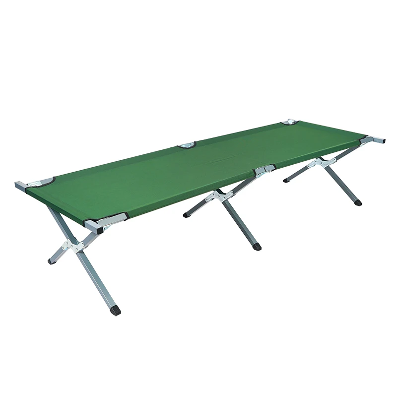 Camping Beds in Stock Stretcher Folding Camping Bed New Design Portable Foldable Metal Frame Bed for Outdoor Camping Sleeping