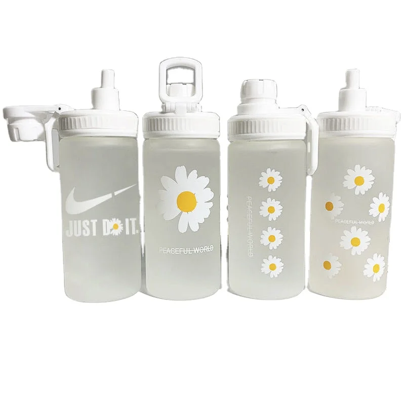 
Wholesale Customized 500ml Kids Drinking Bottle Plastic Drink Kids Frosted Water Bottle with Removable Straw 