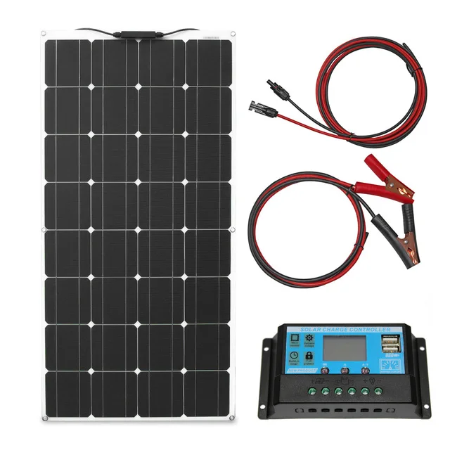 100W solar panel Monocrystalline Solar Cell Flexible for Car/Yacht/Steamship 12V 24 Volt 100 Watt Solar Battery