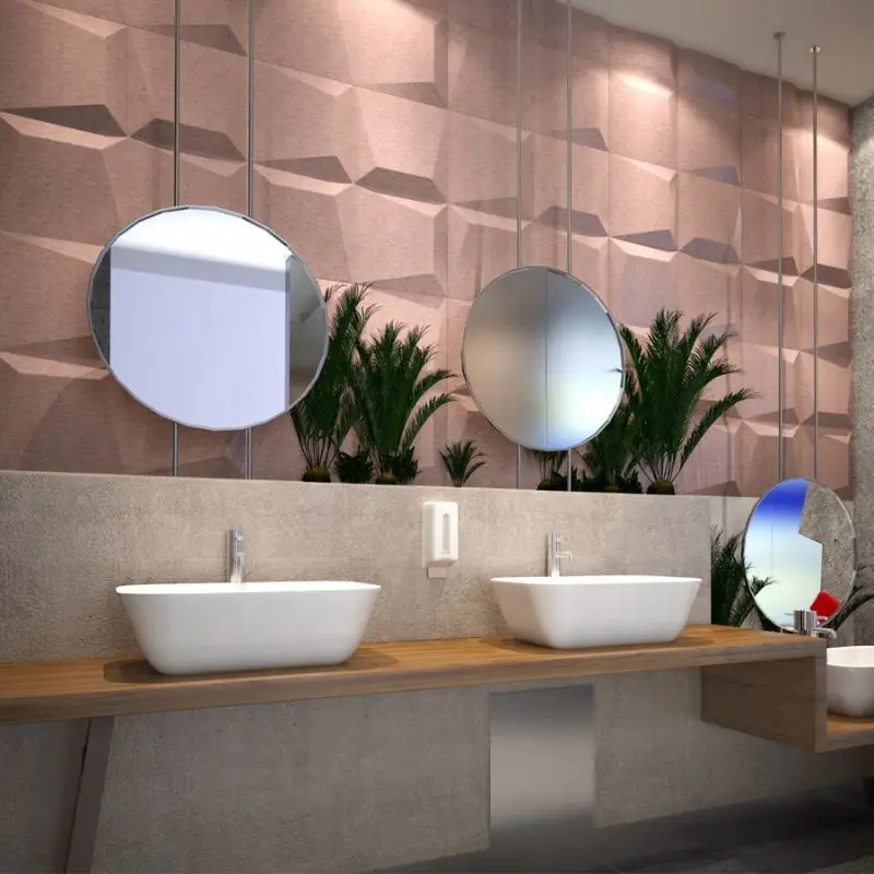 AISEN DECOR  Good Effect 50x50 Action Message Interior House Sea Adhesive Tile Panels Molds For Pvc 3d Wall Panel