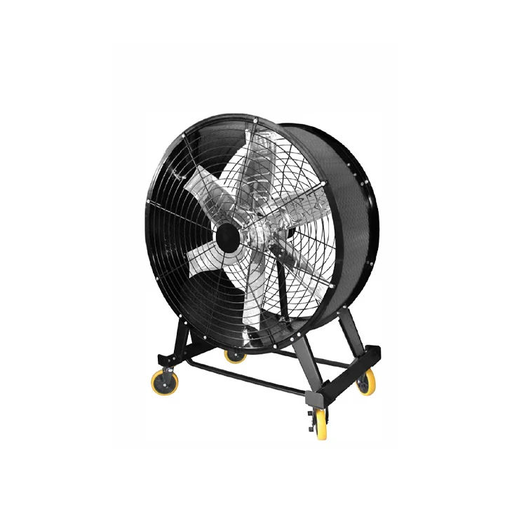 Large Industrial Floor Fan Mobile Brushless DC Fan Cooling Fan With Wheel For Large Industrial House