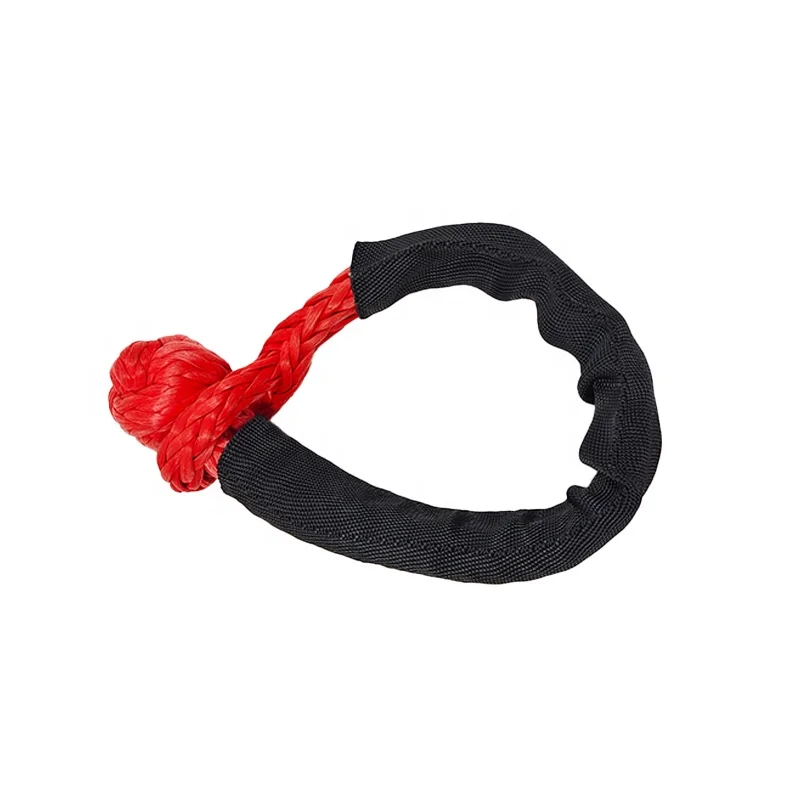 Polymer recovery rope vehicle off-road traction winch belt braiding tool Soft shackle