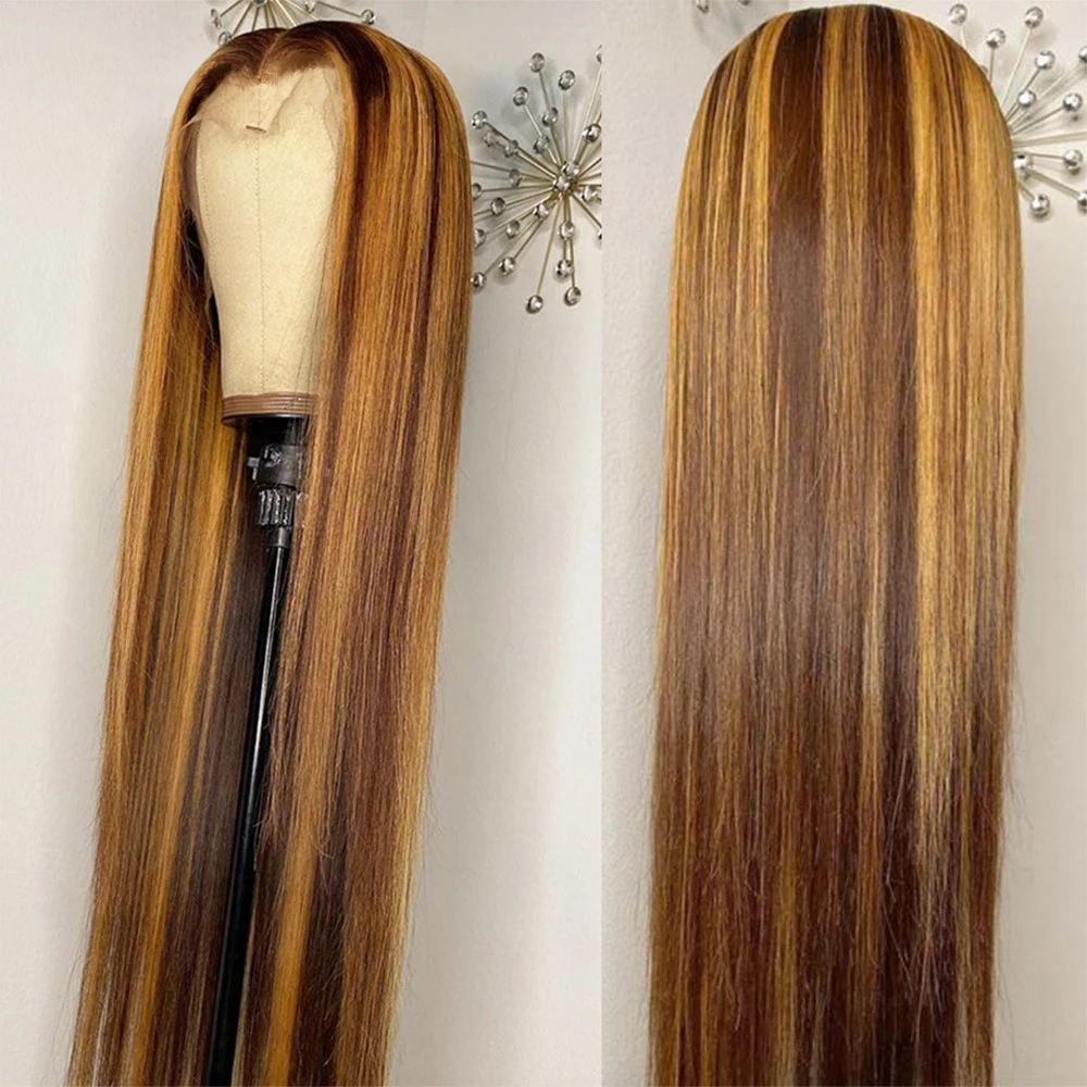 Хайлайтер, парик, поставщик, оптовая продажа, 1b медовый светлый Омбре парик с темными корнями, норковые перуанские натуральные человеческие волосы, HD кружевной передний парик