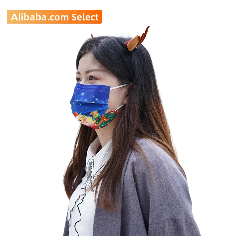 Одноразовая Рождественская маска для взрослых, купить маски