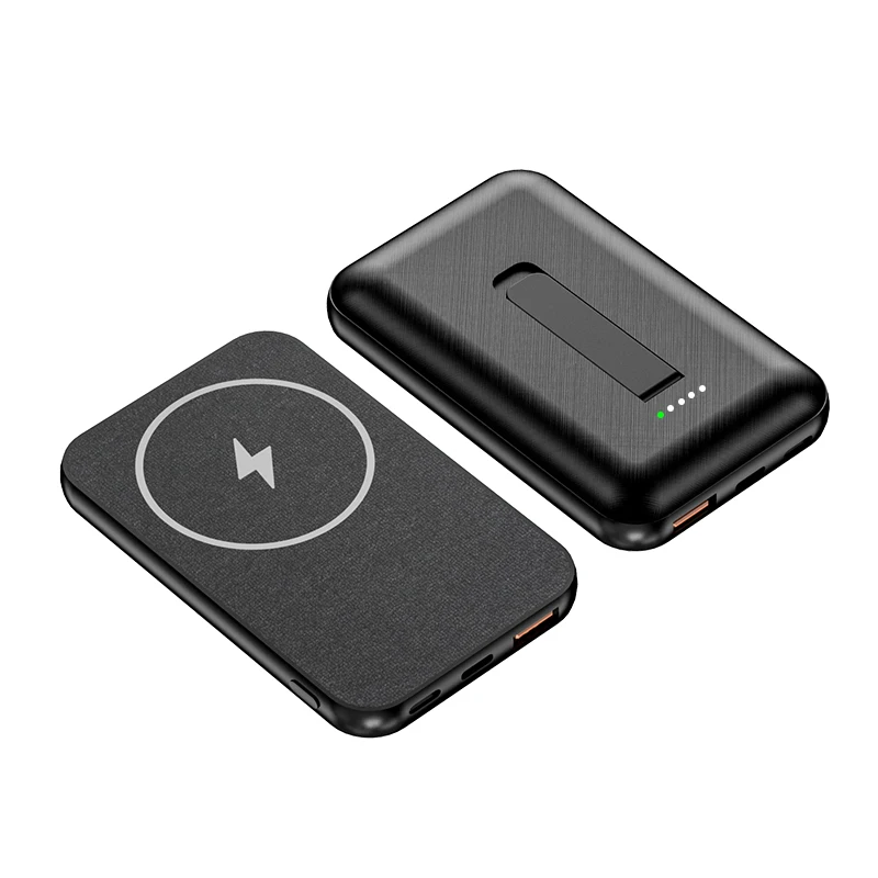 PowerBank  Magnetic Wireless mini 5000mAh Portable smart Charging  treasure  Power Banks