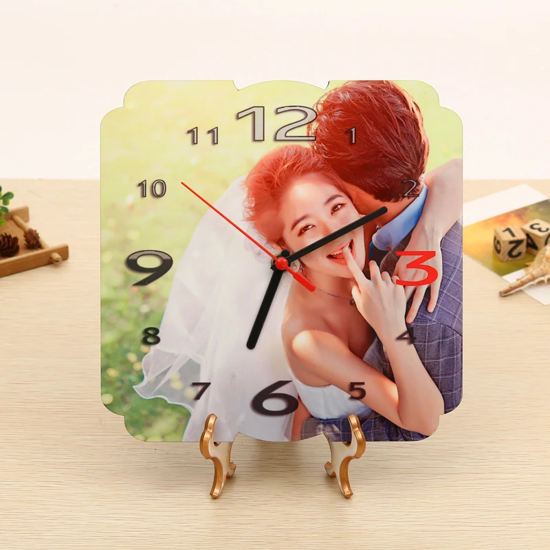 CL-03 Home Decoration MDF Heat Press Sublimation Wall Clock Digital MDF Wall Clock For Printing