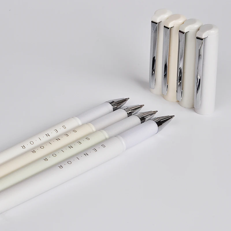 Wuqiannian business style plastic black gel pens  gel ink sign pen 0.55mm