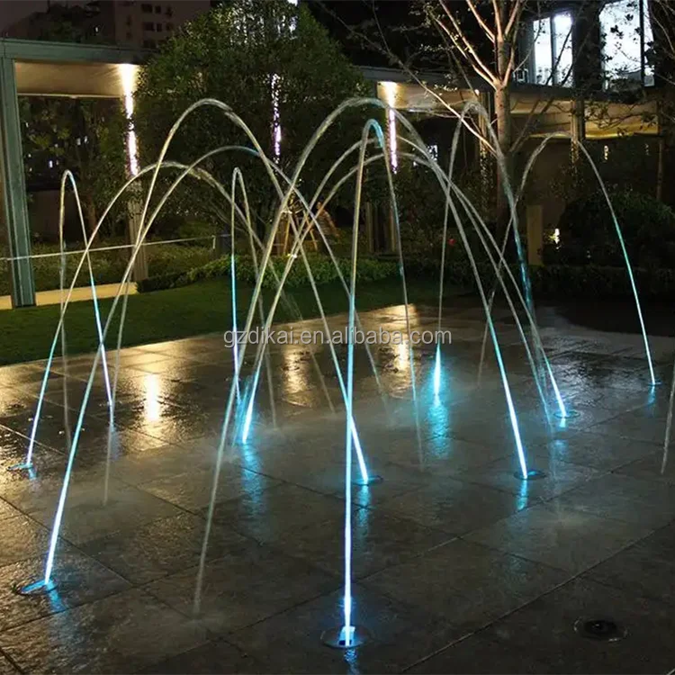 High Quality Wholesale Art Lighted Colorful Laminar Jet Pool Fountain