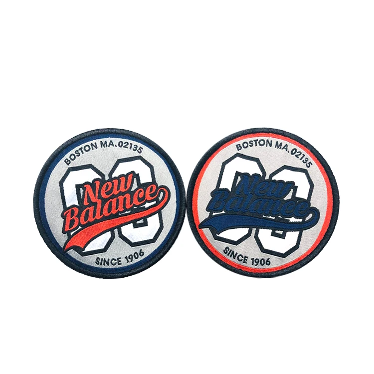 Crest Patches with Hook backing Design Custom Pattern Name Logo Clothing Damask Woven Emblems Patches