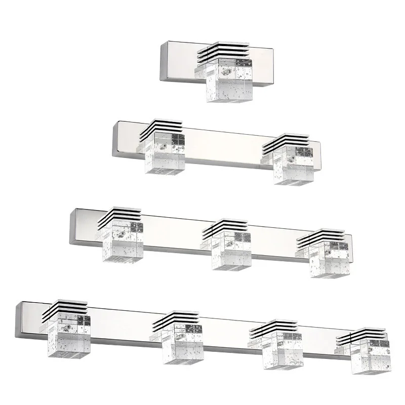 1/2/3/4/5/6 Lamps Modern Design Bubble Crystal Bath Vanity Light Fixture Vanity Lights For Mirror