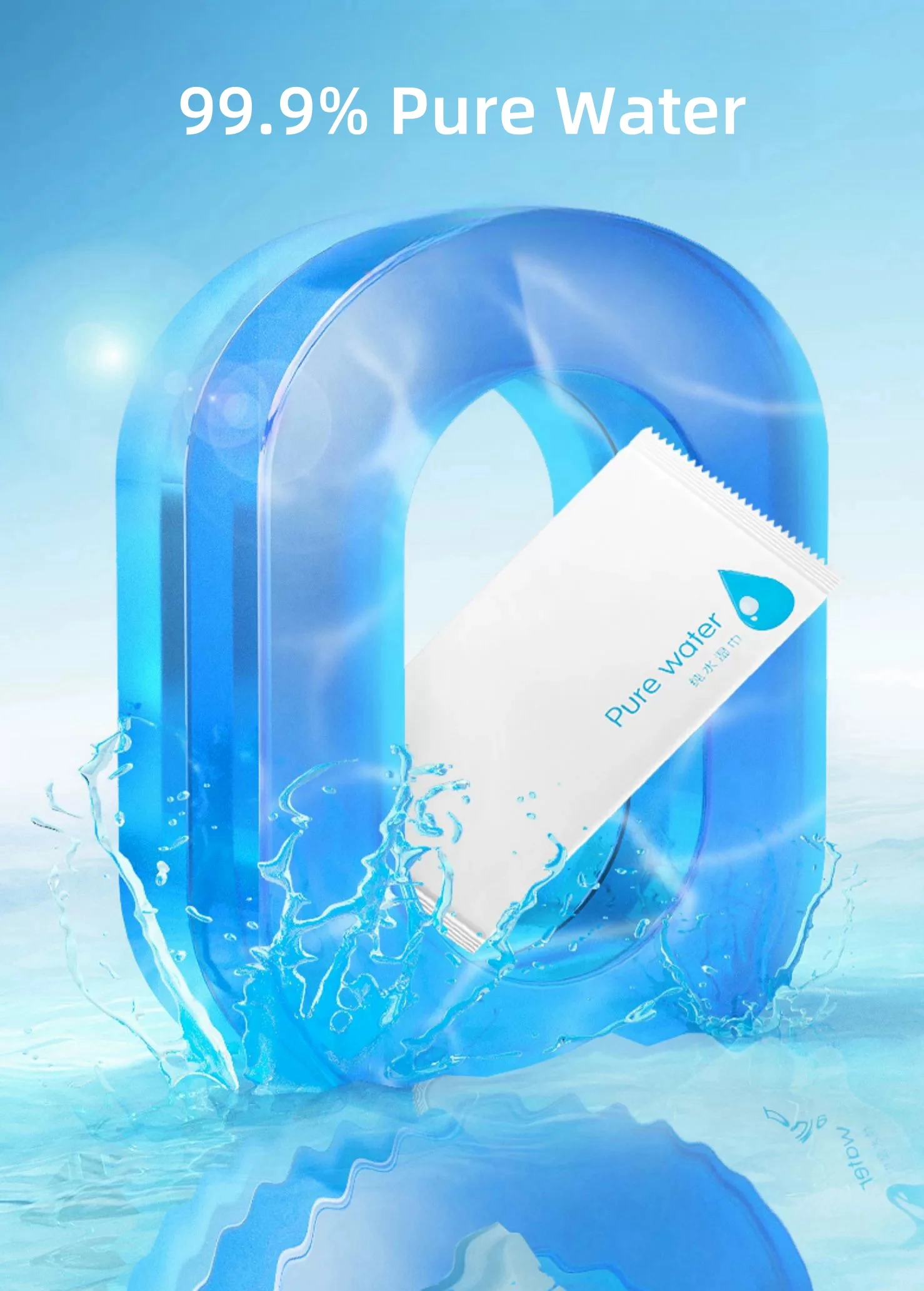 High Quality Single Pack Cleaning Wet Wipe Custom Print Logo Individual Packaging Mini Pack Wipes for Restaurant