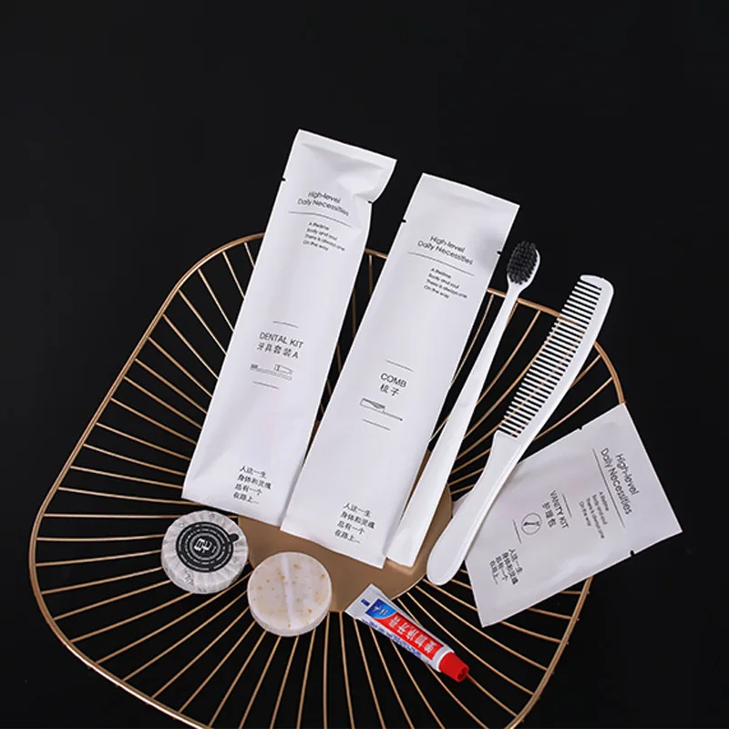 Luxury Natural and Skin-friendly Lobby Item Supplies Hotel Amenities Toiletries Vanity Shaving Kit