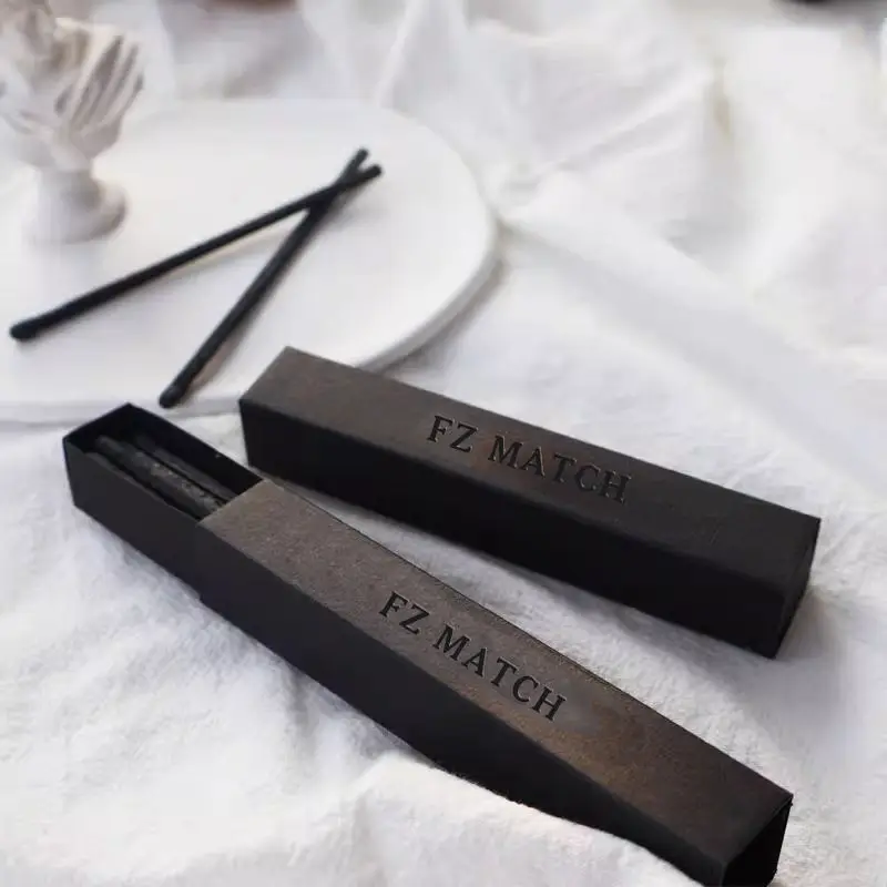 safety match boxes and match colors can be customized,  Stereo house  box match Premium sense matchbox black