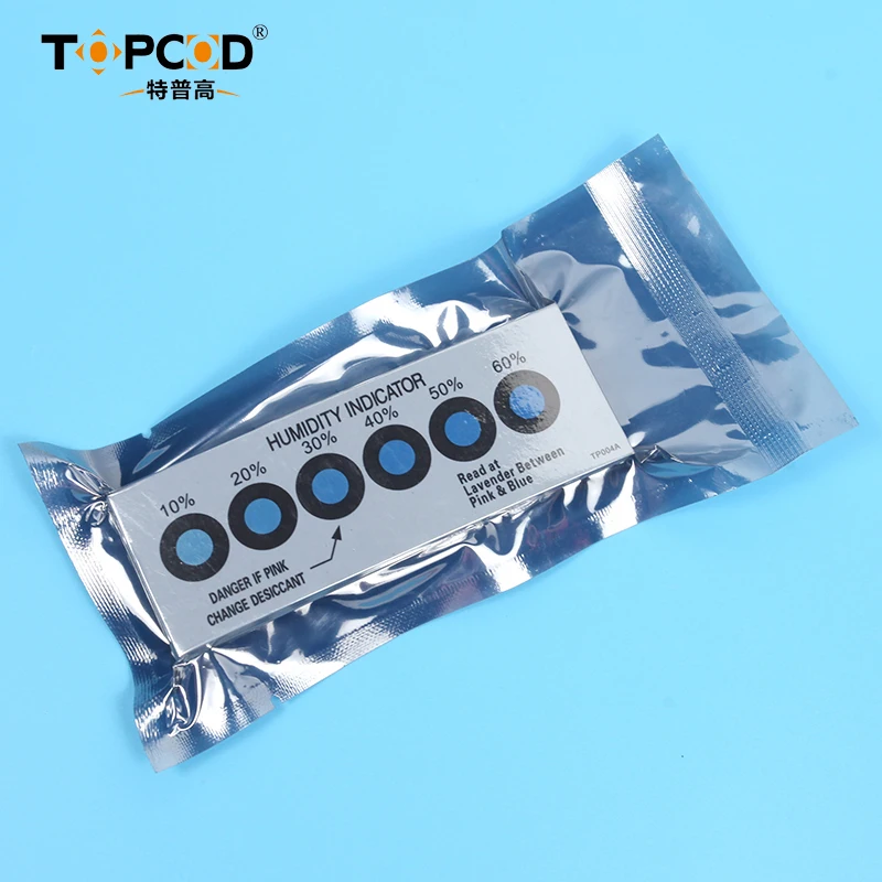 Industrial PCB packaging ordinary 1 3 4 6 dots moisture sensitive humidity indicator card HIC card indicator