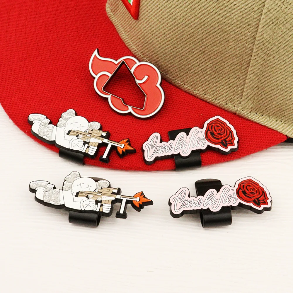 Wholesale Custom Logo Vintage Cowboy Hat Accessories Chain Pin Baseball Enamel Hat Pins