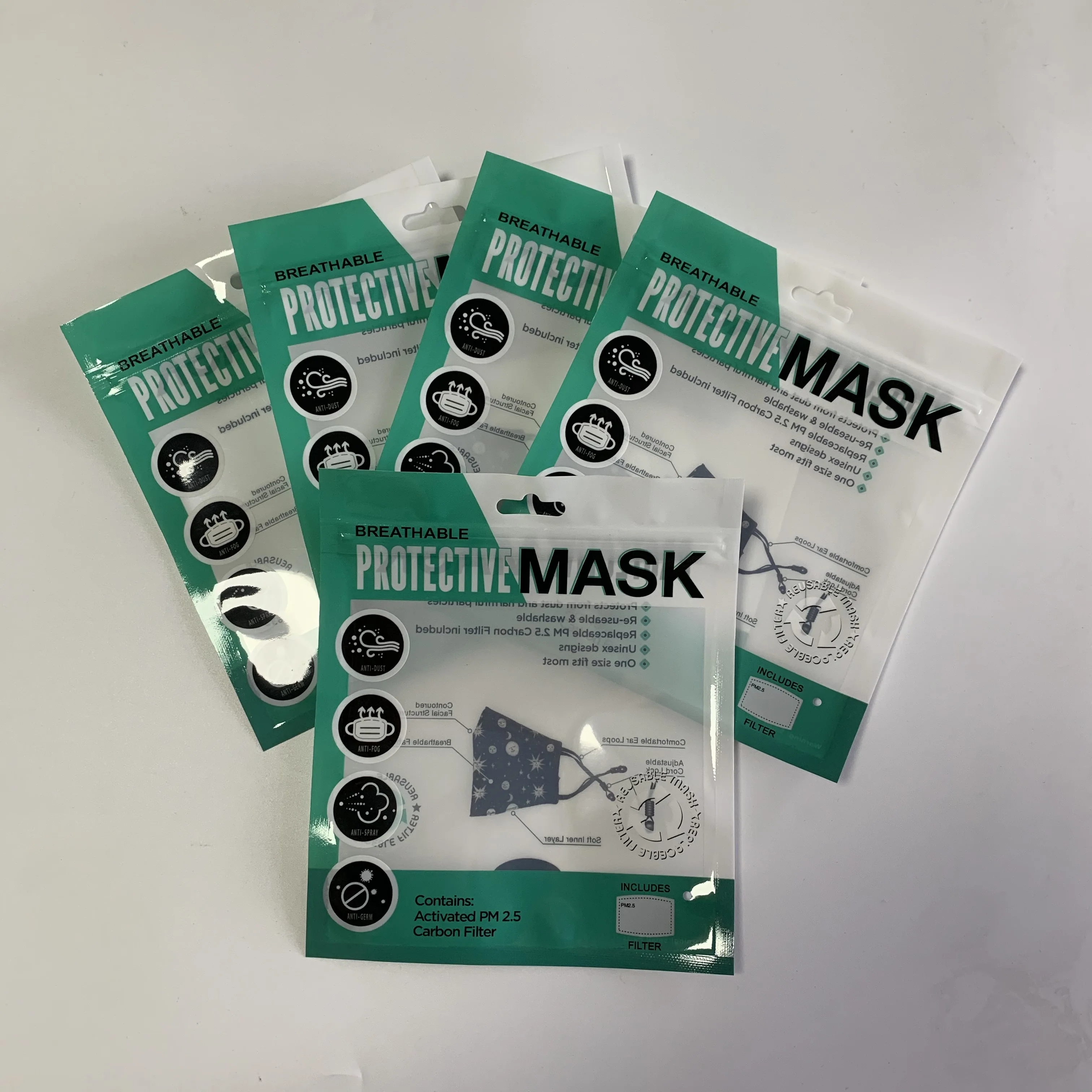 opp compound cpp laminated zip lock clear plastic mobile phone case packing bag